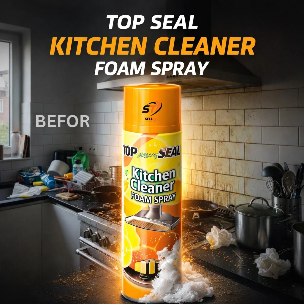 Kitchen Cleaner Spray-500ml , Kitchen Foam Cleaner Spray