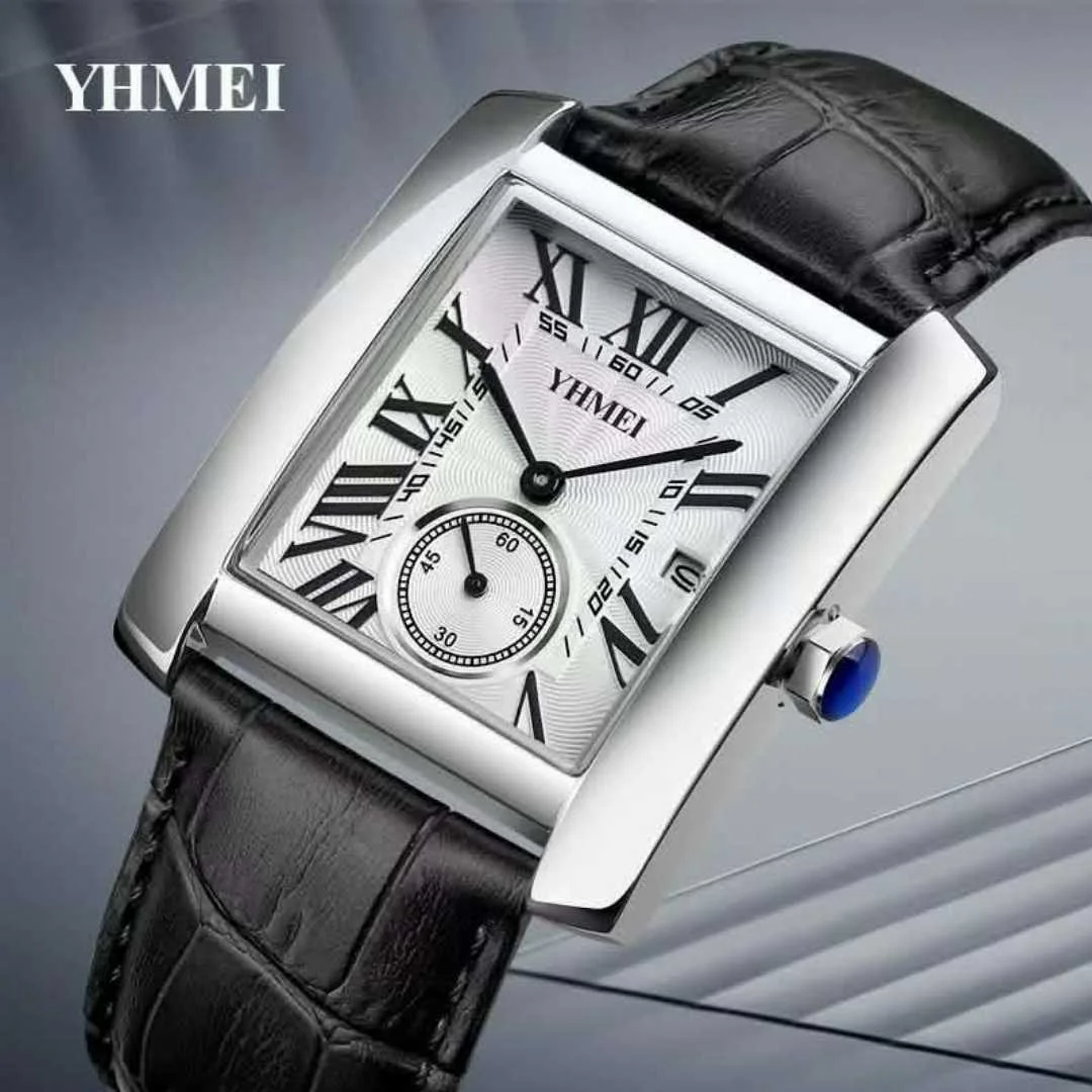 Men’s Business Watches Leather Strap Waterproof Quartz Watches