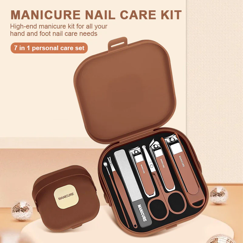 Premium 7-in-1 Anti-Splash Nail Clipper & Manicure Set